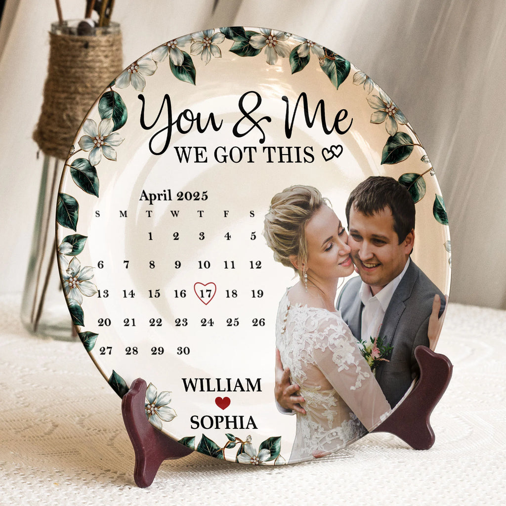 You & Me We Got This - Personalized Ceramic Photo Plate