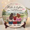 Mother & Daughters Never Truly Apart Mom Gifts - Personalized Ceramic Plate